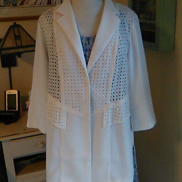 NWT Chico's Eyelet Jacket - Picture 5 of 11